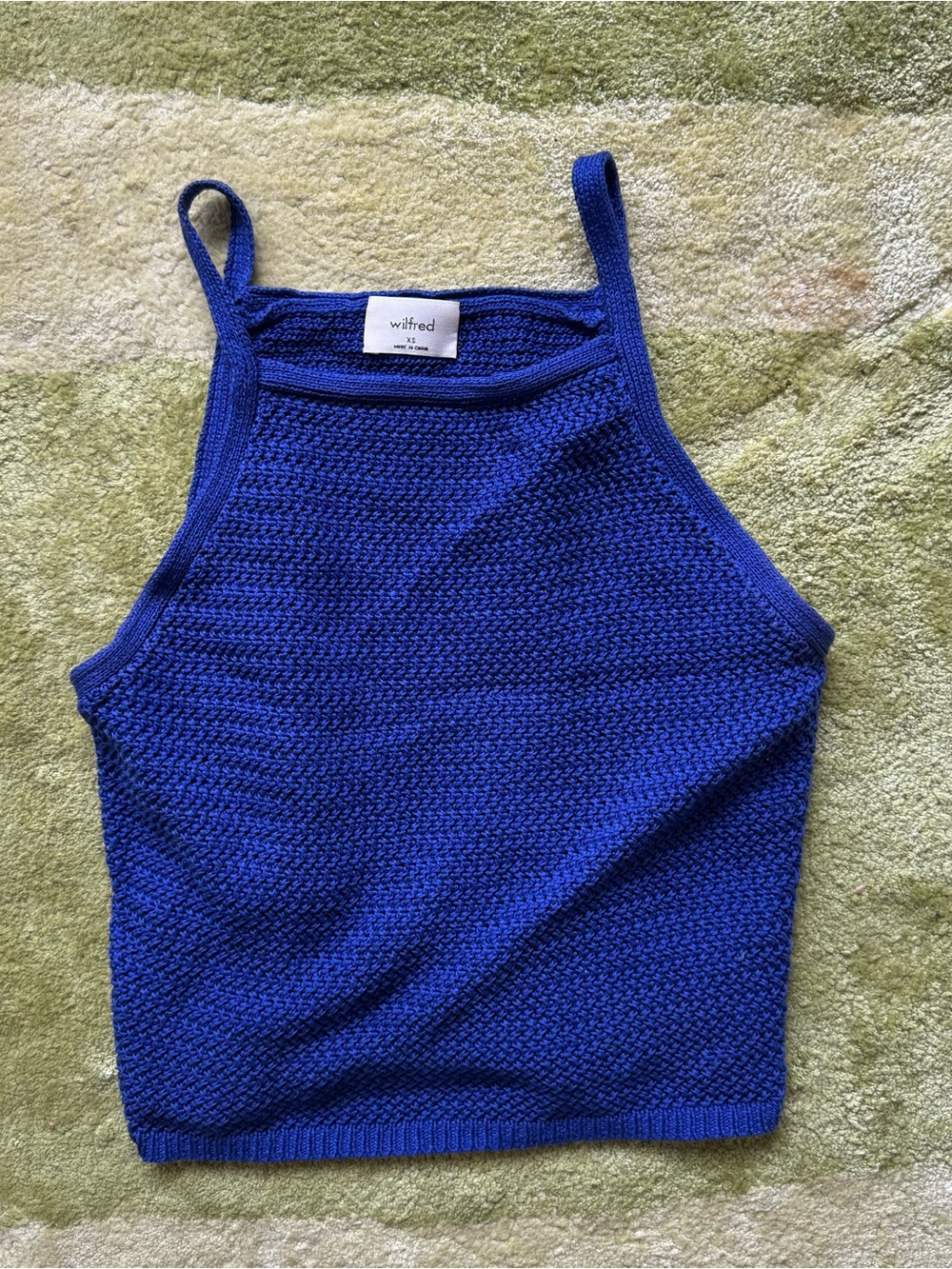 Wilfred Cobalt Knit Halter Camisole